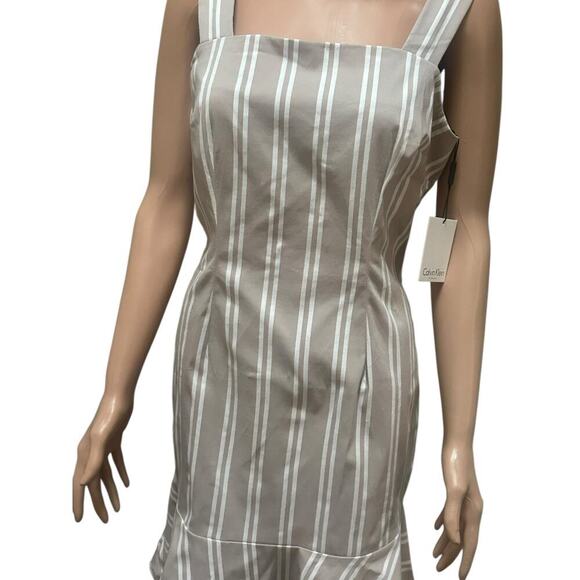 Calvin Klein Women’s Striped Sleeveless Dress - Size 8 - New With Tags - Picture 2 of 8